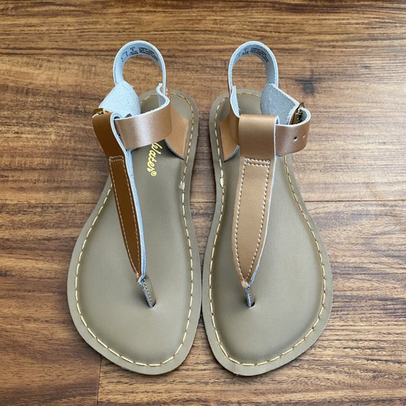 NWOB Girls Salt Water Rose Gold Sandals - Picture 3 of 9